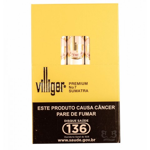 Charuto Villiger Premium N° 7 Sumatra - caixa C/05